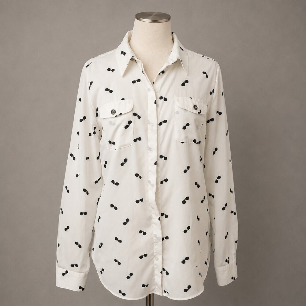 Karl Lagerfeld Sunglasses Button Down‎ Shirt